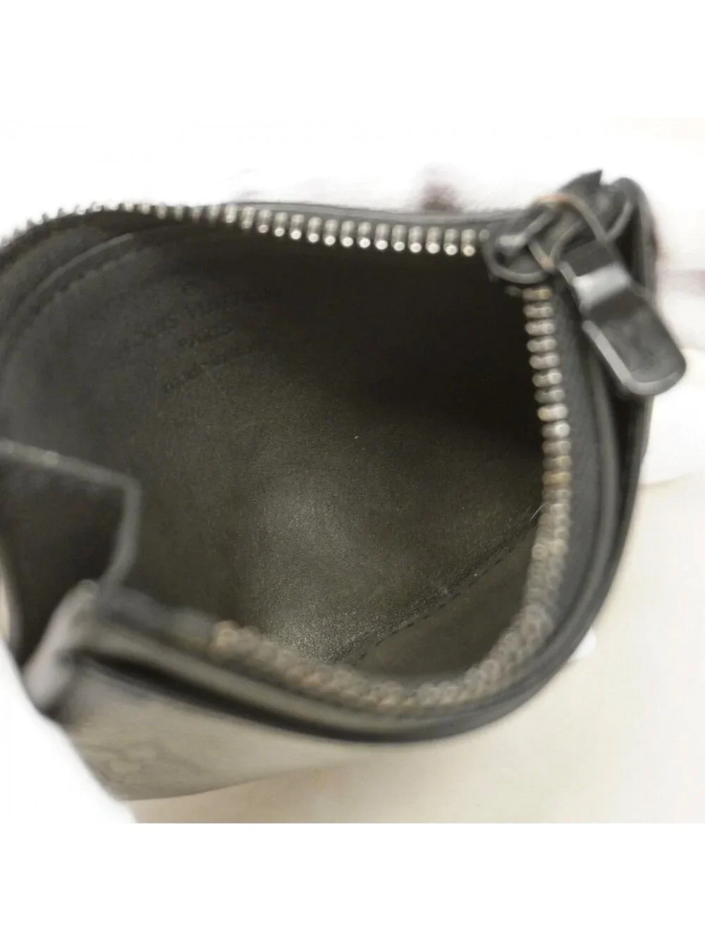 Louis Vuitton Coin Case Monogram Shadow Compact Card Holder Black